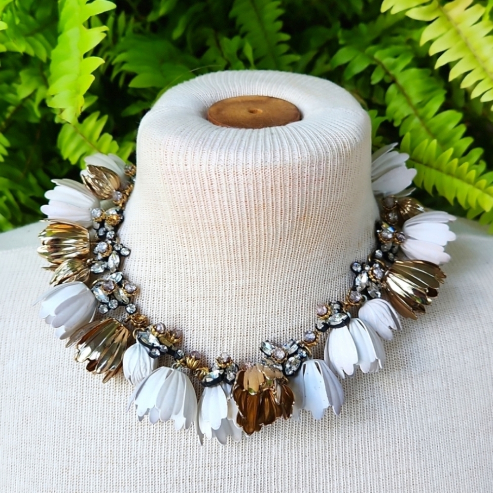 J. Crew Garden Party Floral Statement Necklace
